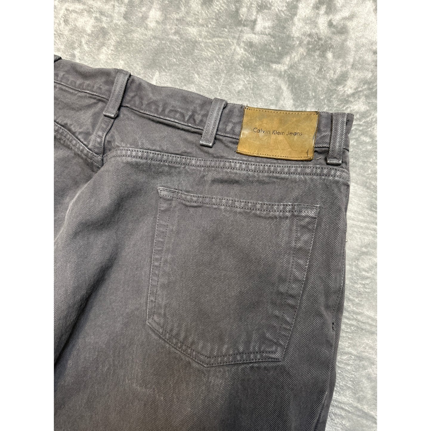 Calvin Klein Jeans Straight Jeans Men's Size 40x32 Black Denim