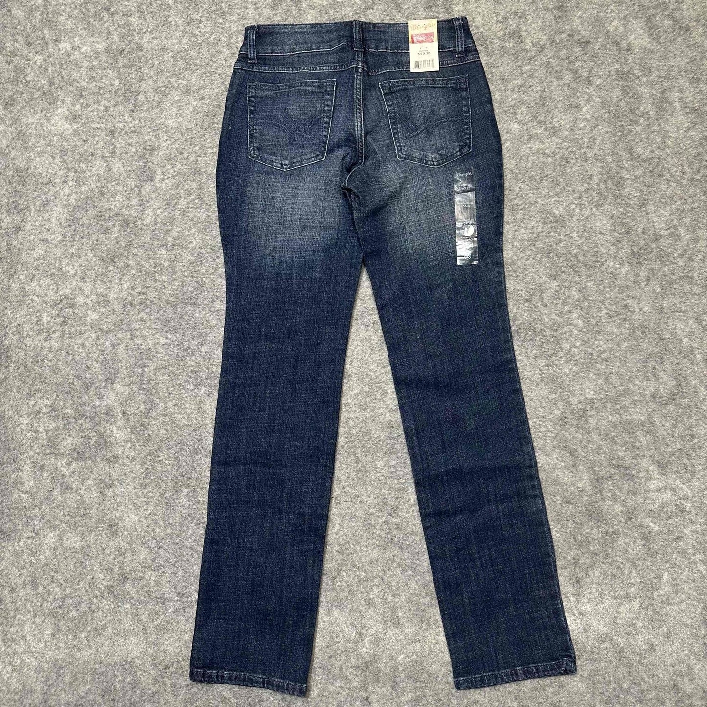 New Wrangler Women's Straight Leg Jeans 5 Pocket Classic Jeans 5/6x32 Denim