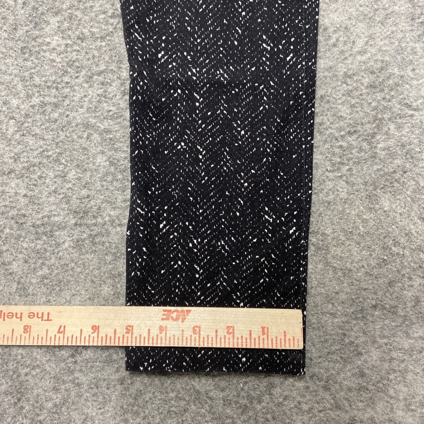 Banana Republic Sloan Slim Fit Pants Women's 6 Black White Speckled Zip Pocket