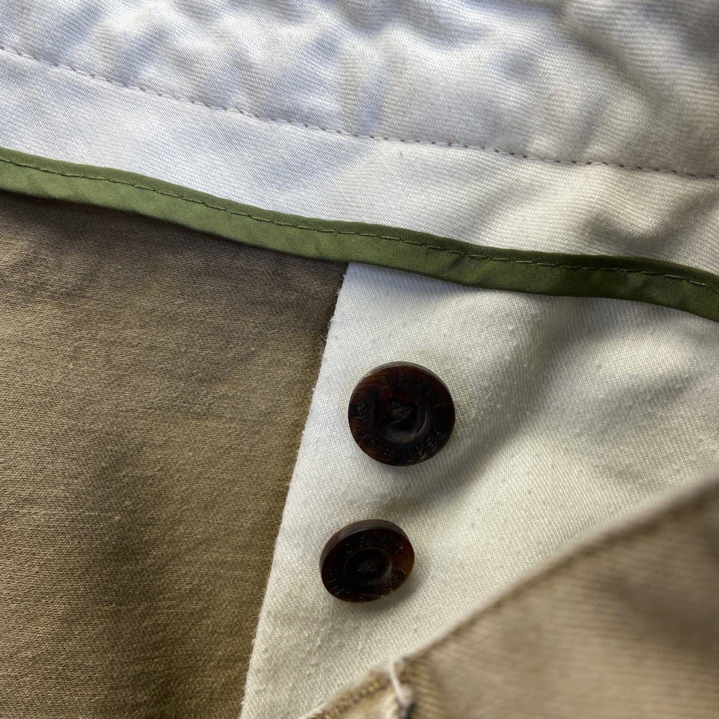 Orvis Trim Fit Casual Chino Pants Men's Size 36 Brown Tan