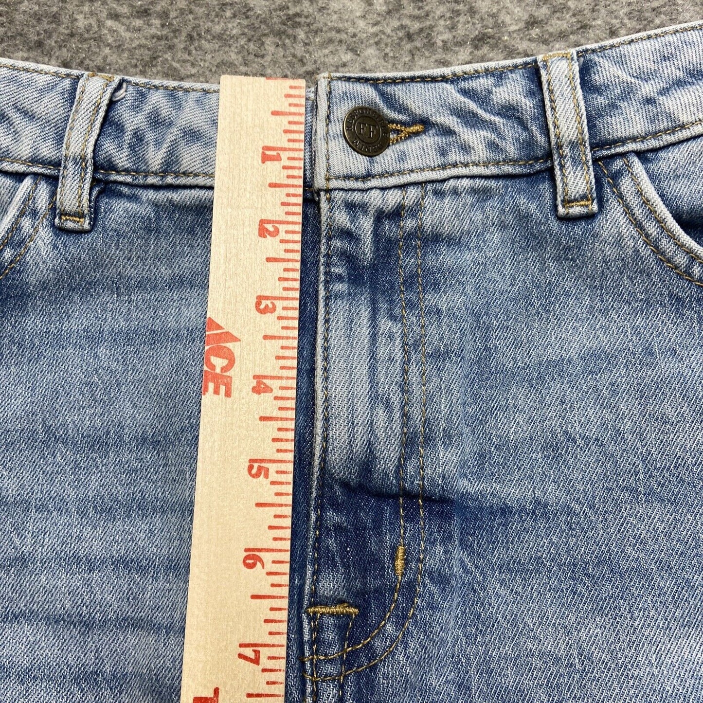 Fat Face A Line Maxi Denim Skirt Women's Size 14R Light Blue Denim