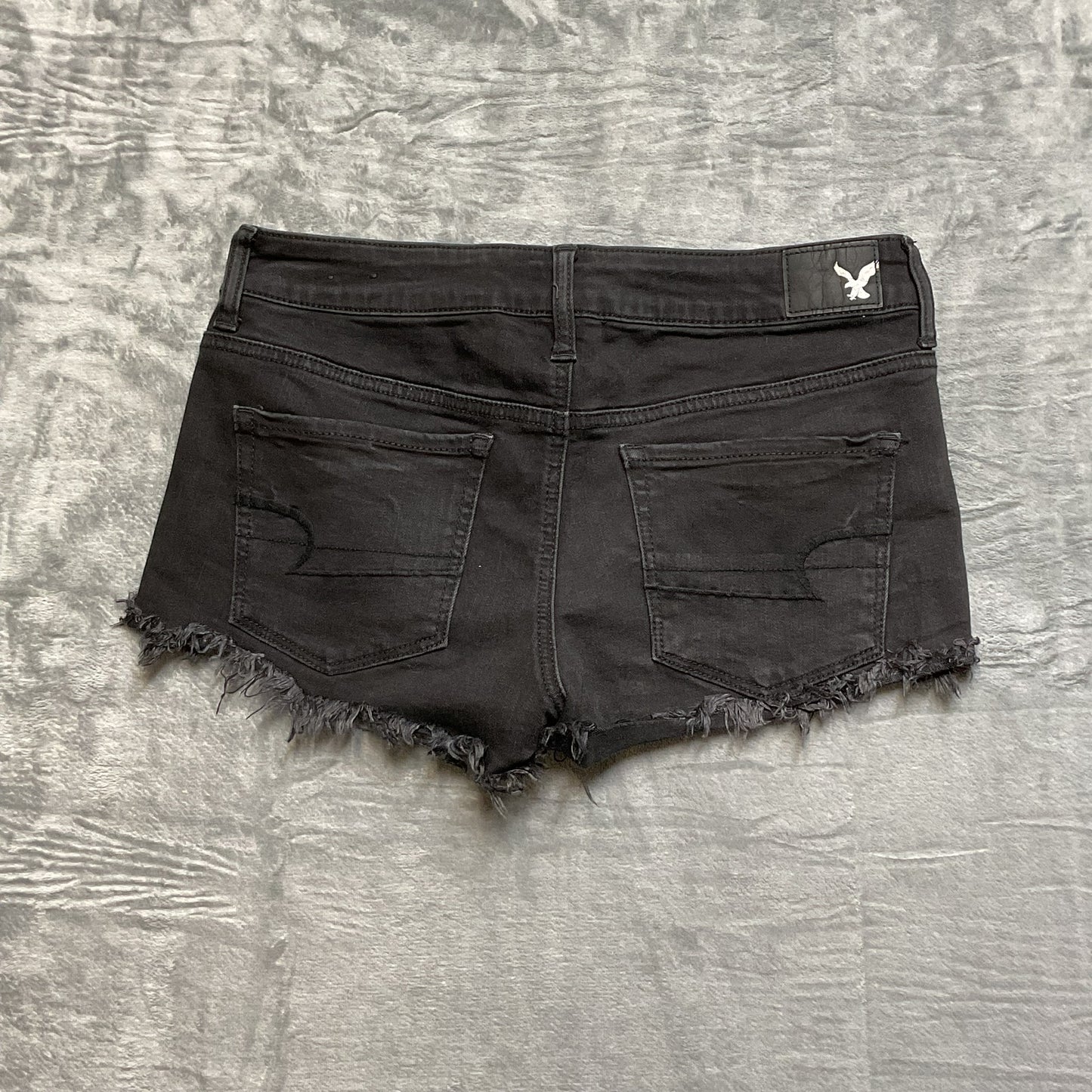 American Eagle Outfitters Cut-Off Shorts Women's Size 6 Black Denim