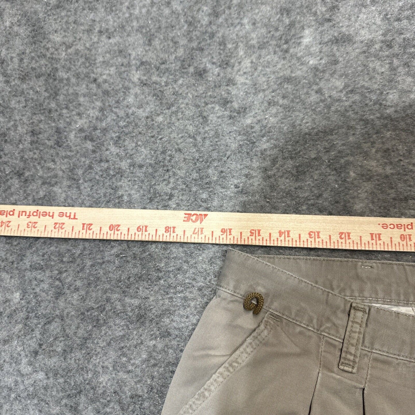 Wrangler 37777TN Men's Straight Chino Pants Size 34x40 Gray Light Wash Pants