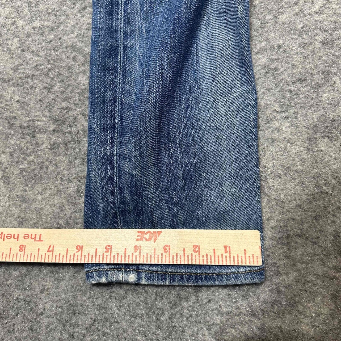 True Religion Men's Distressed Ripped Skinny Jeans Size 29 Blue Medium Wash