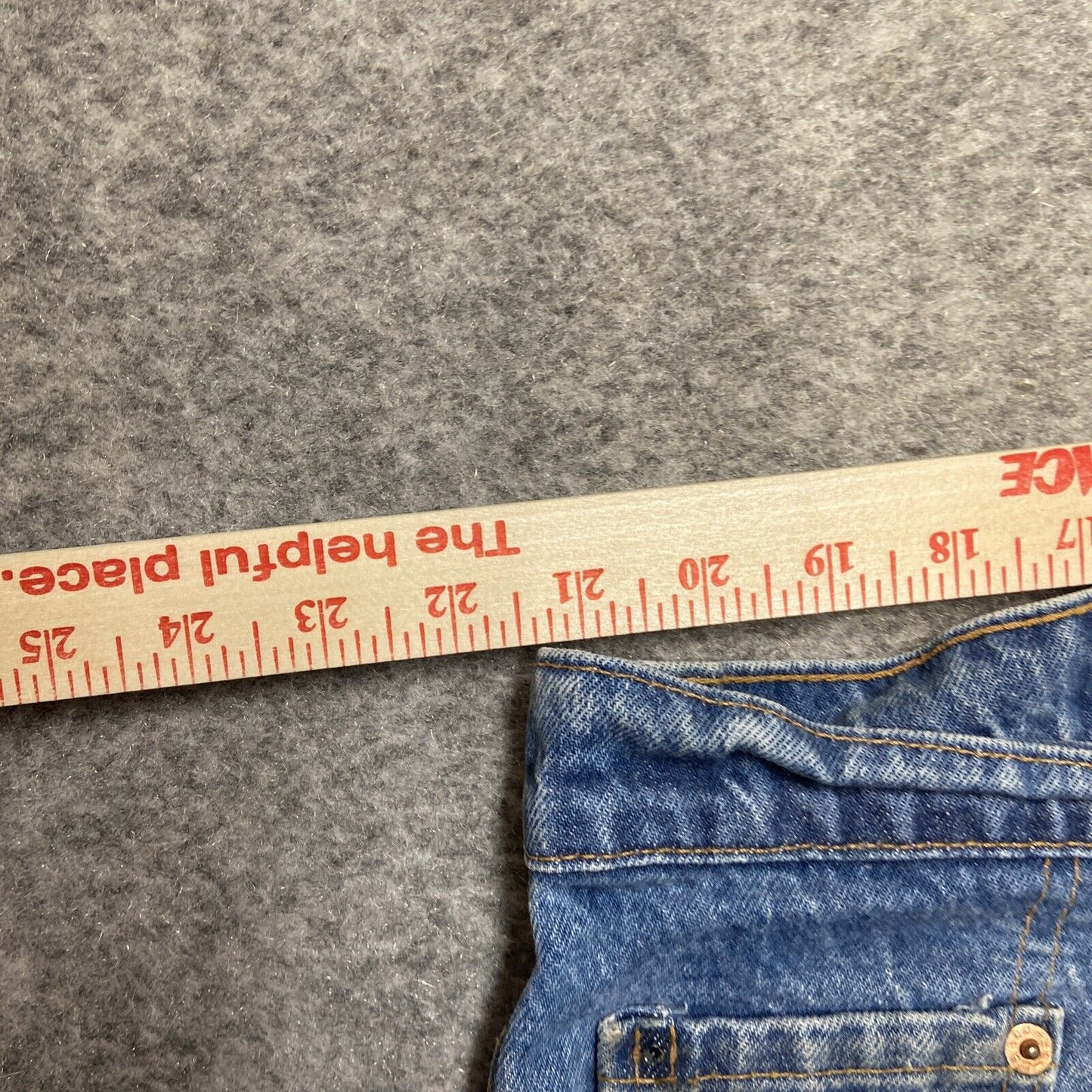 Vintage Levi's 505XX Regular Fit Jeans Men's Size 46x32 *44x29* Blue Hemmed
