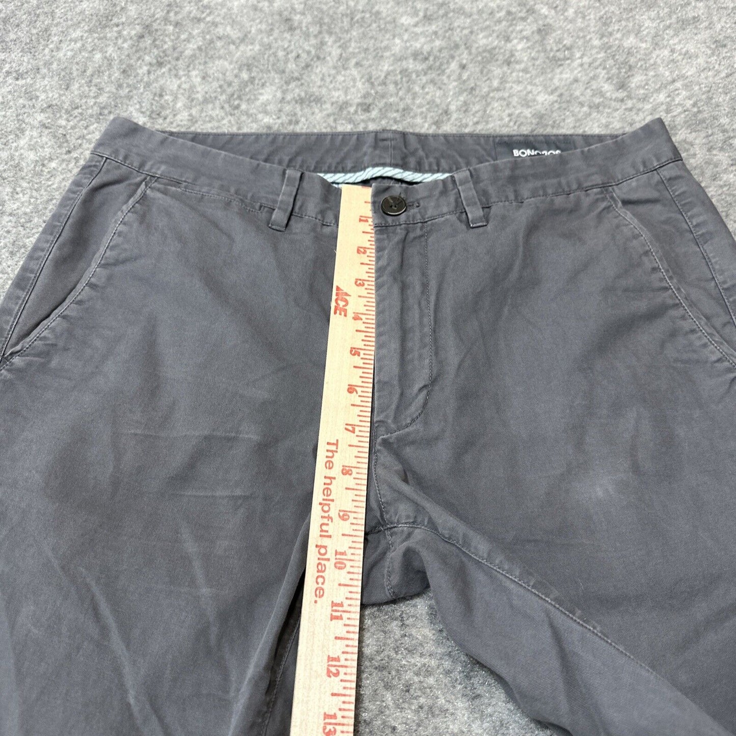 Bonobos Tailored Men's Size 31/32 Gray Light Wash Chino Pants