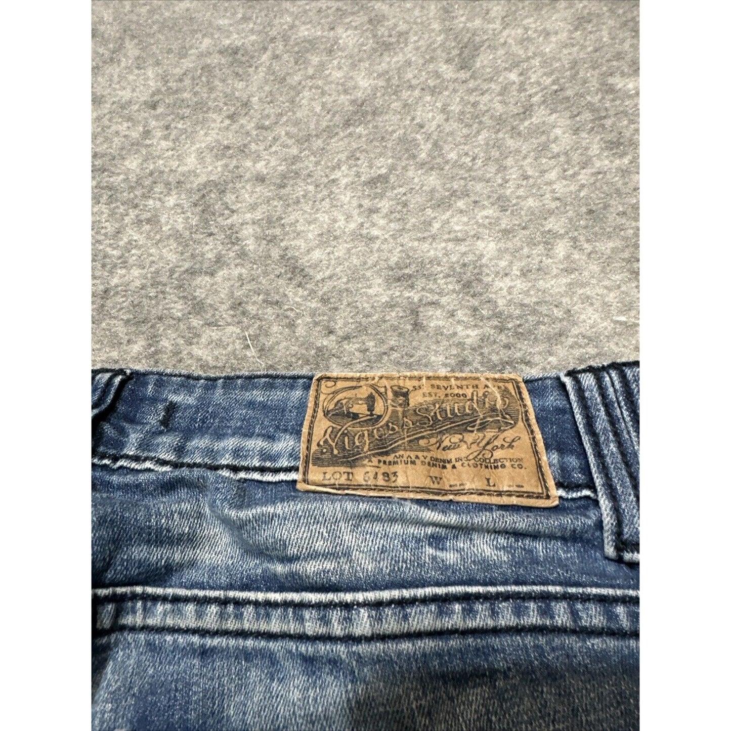 VIGOSS Studio The Thompson Roll Skinny Women's Distressed Jeans Size 31 Blue