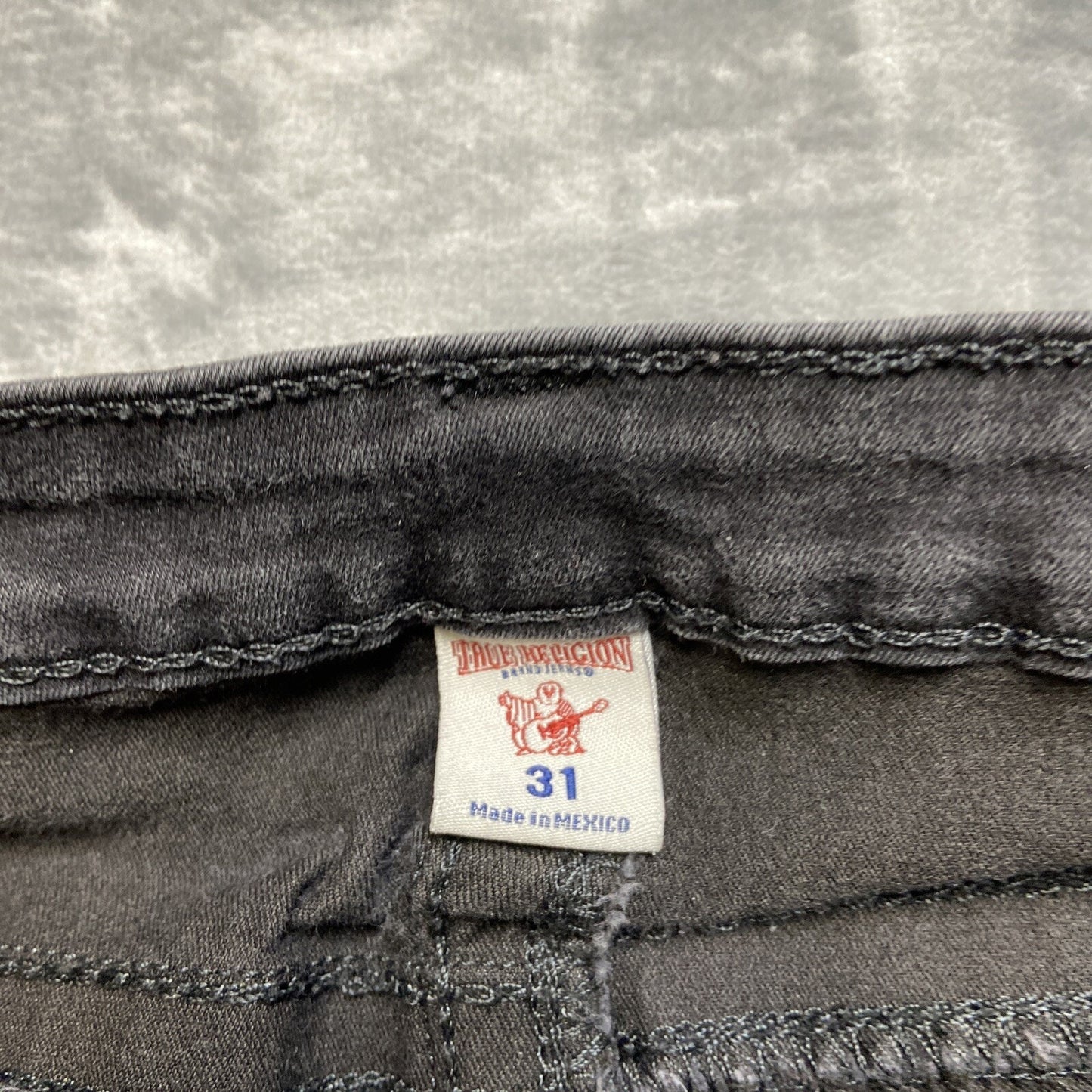True Religion Skinny Jeans Women’s Size 31 Black Denim *Stretch Marks*