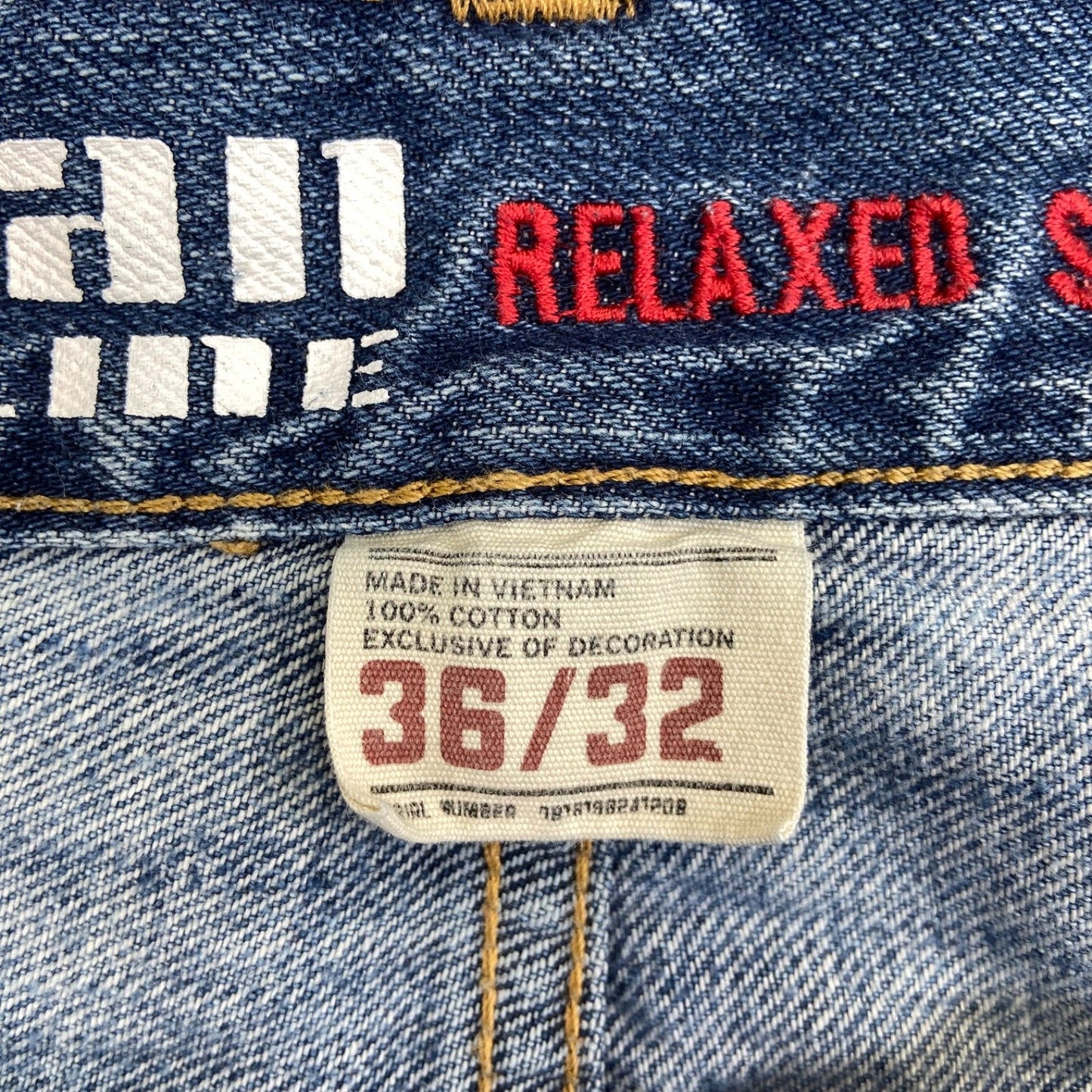 Urban Pipeline Relaxed Straight Jeans Men's 36x32 Medium Blue Denim