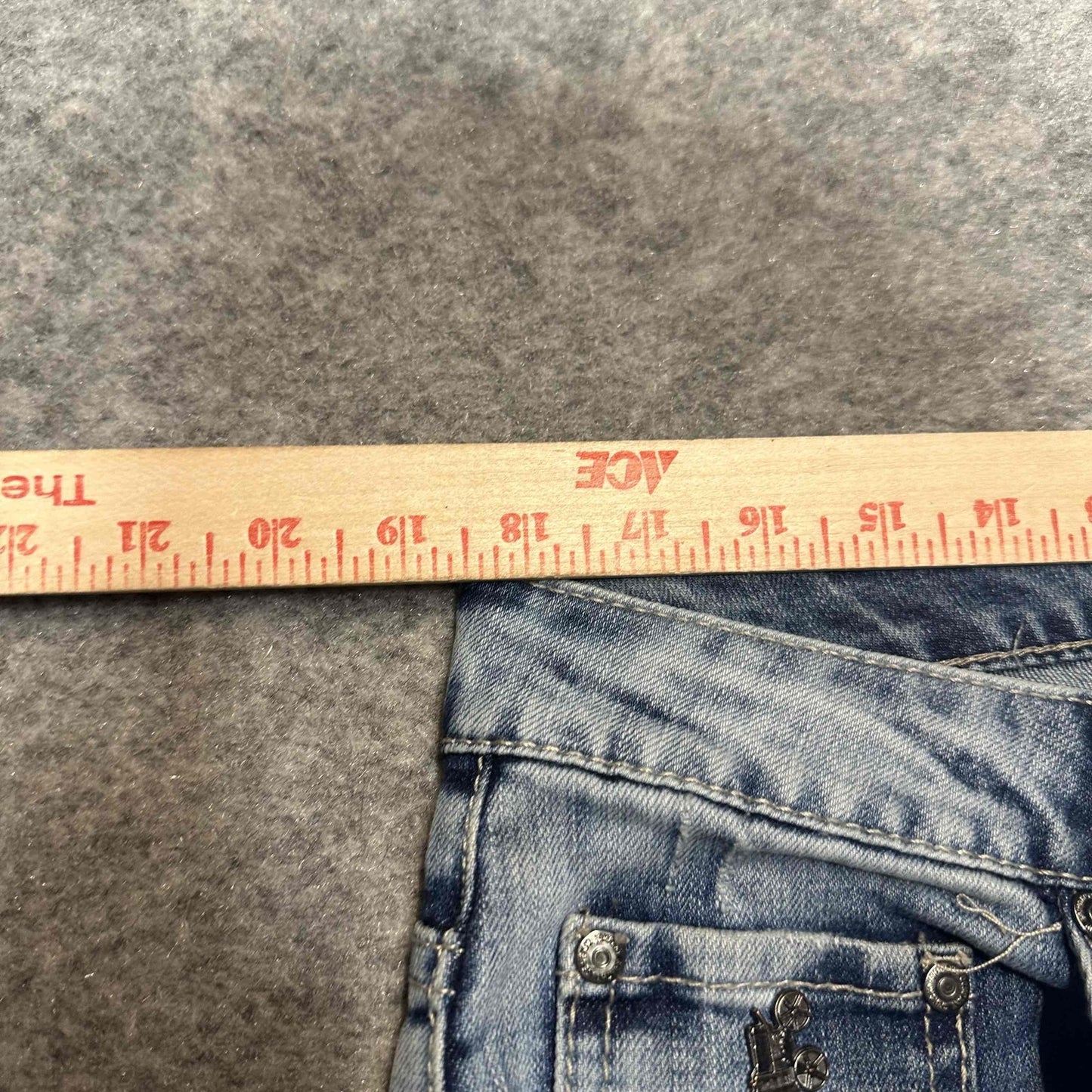 Grindhouse Denim Men's Distressed Skinny Jeans Size 36x32 Blue Light Wash Denim