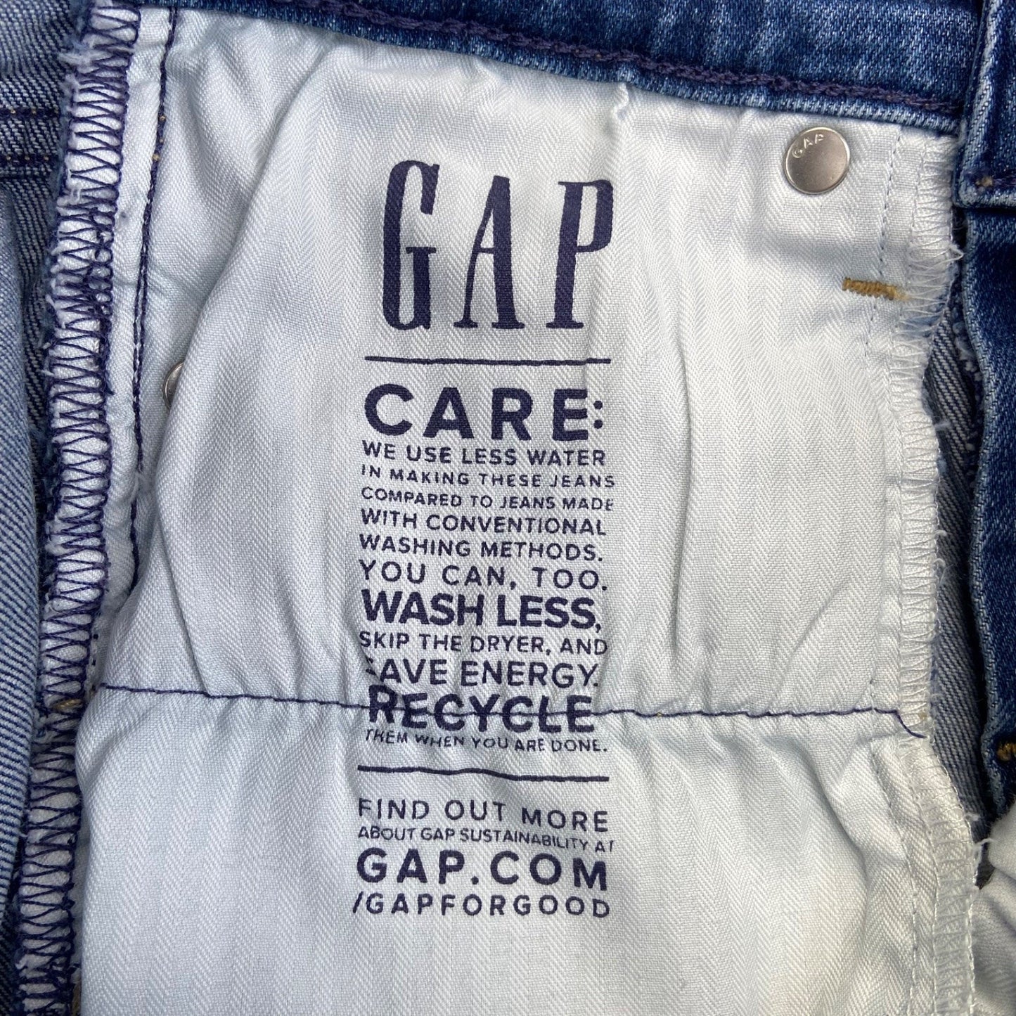 GAP Vintage Slim Jeans Women's Size 25 Medium Blue Denim Mid Rise
