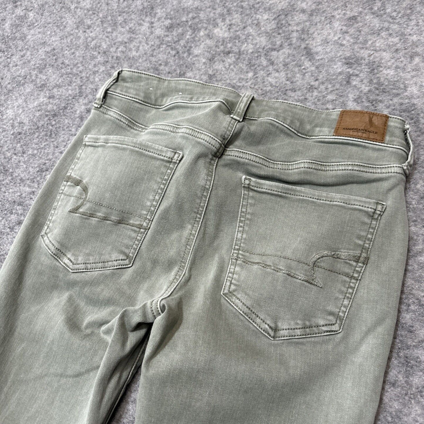 American Eagle Next Level Stretch Hi Rise Jegging Women's Jeans Size 8R Green