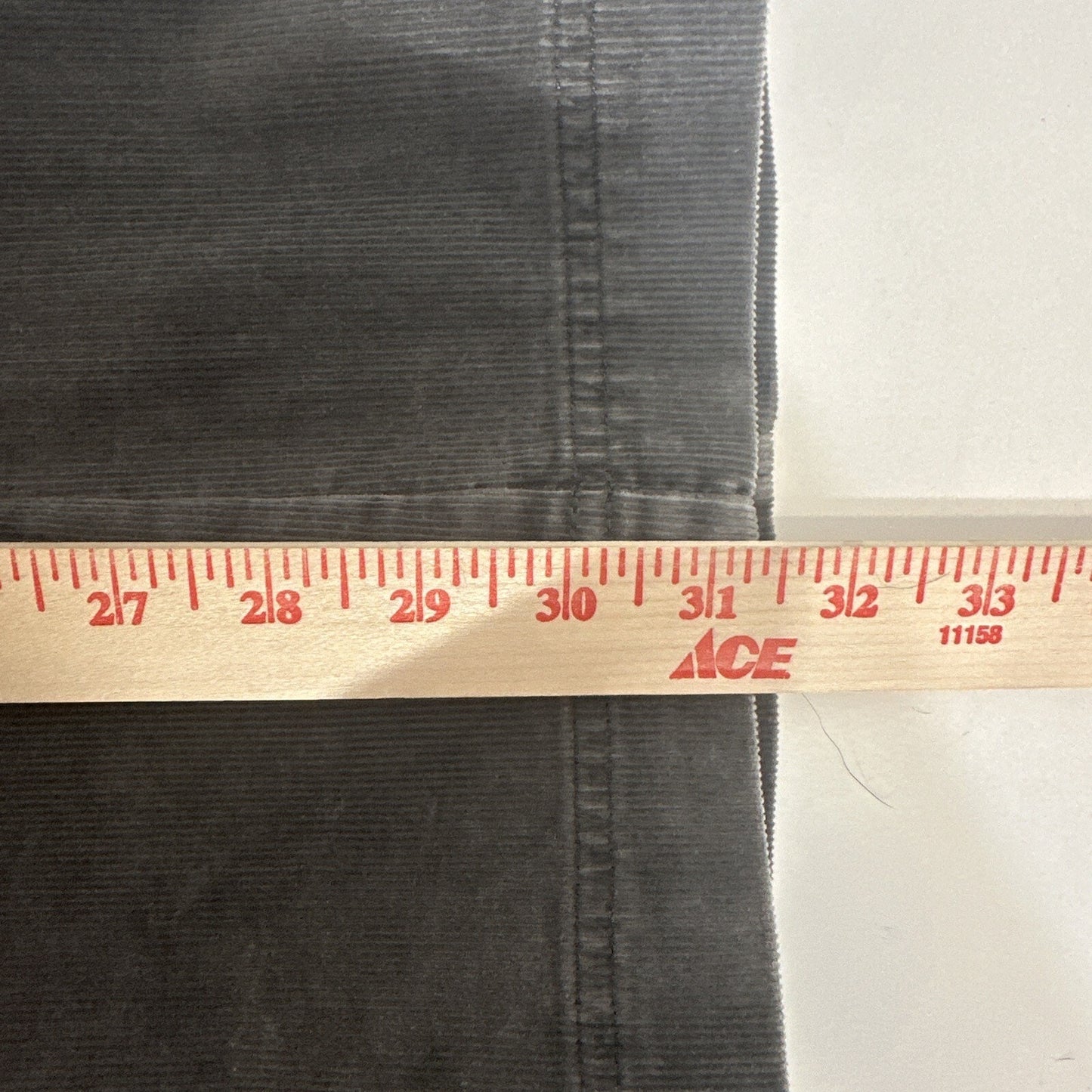 Eddie Bauer Pants Women's Size 10 Gray Corduroy Flare Stretch Dark Casual