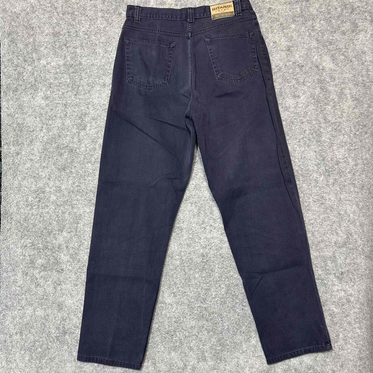 Vintage Gitano Jeans Men’s Relaxed Straight Jeans Size 33x32 Dark Purple Denim