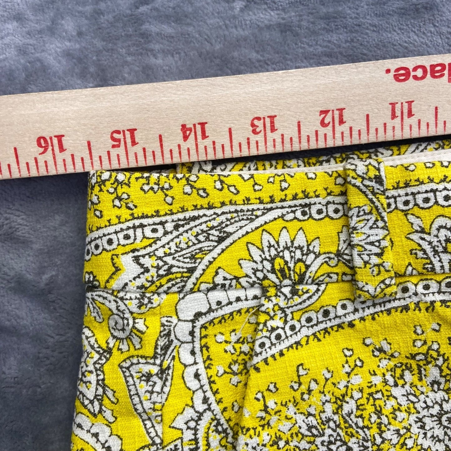 J.Crew Women's Paisley Shorts Size 6 Yellow Floral Shorts Summer