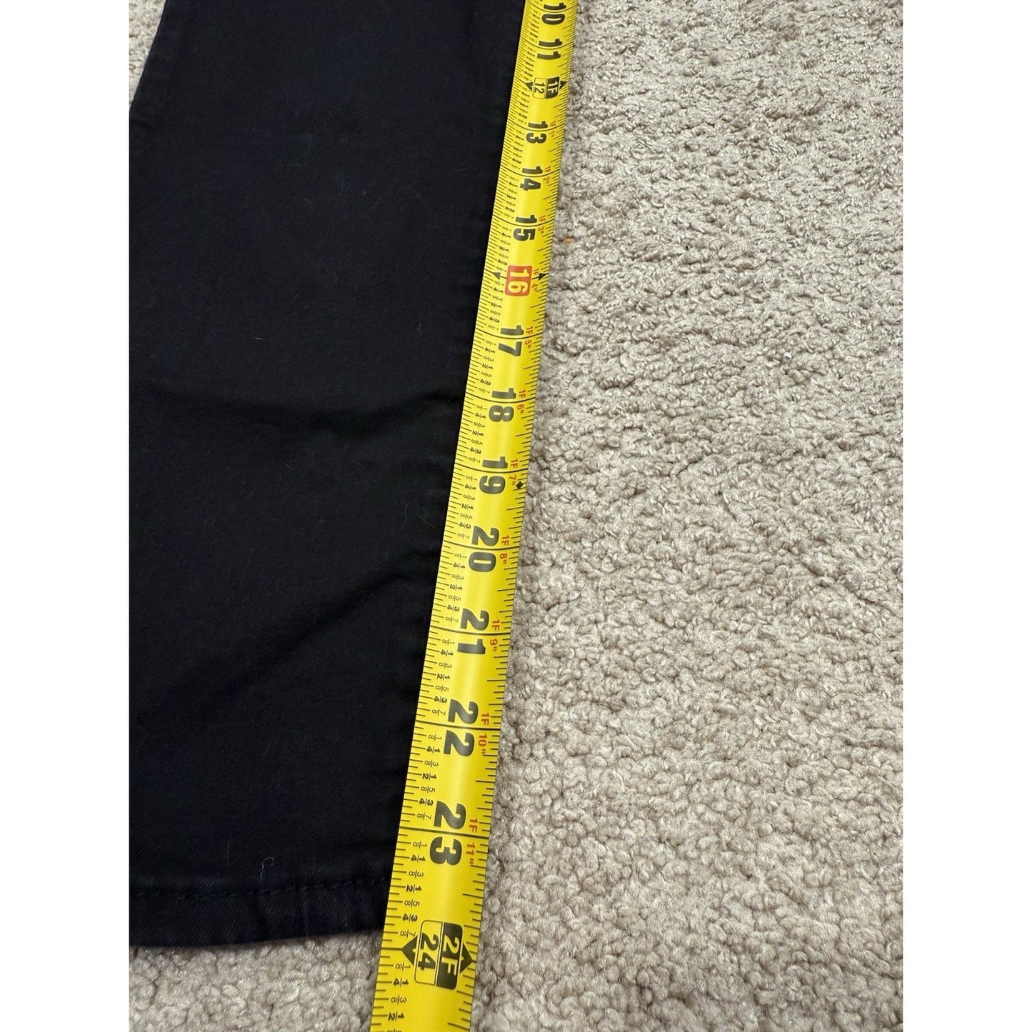 Levi's Premium 724 Black Jeans High Rise Straight Crop Women’s Size 26