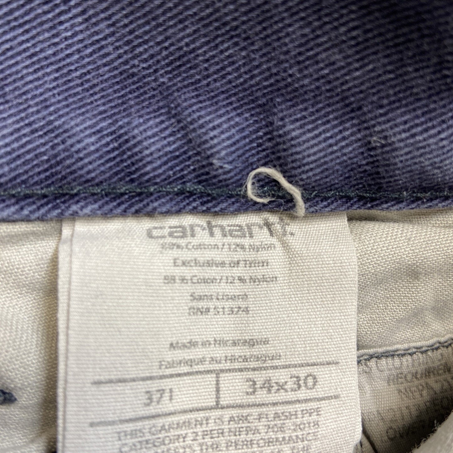 Lot of 3 Carhartt FR Chino Pants Men's Size 34x30 Gray Pants Grade A/B Wholesale