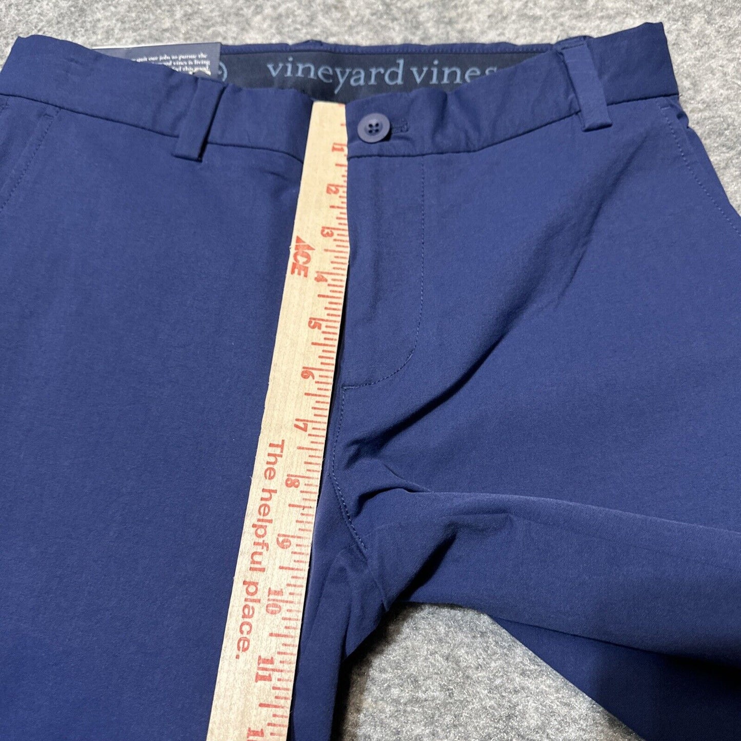 New Vineyard Vines OTG On The Go Pant Men's Size 28x32 Deep Bay Dark Blue Chinos