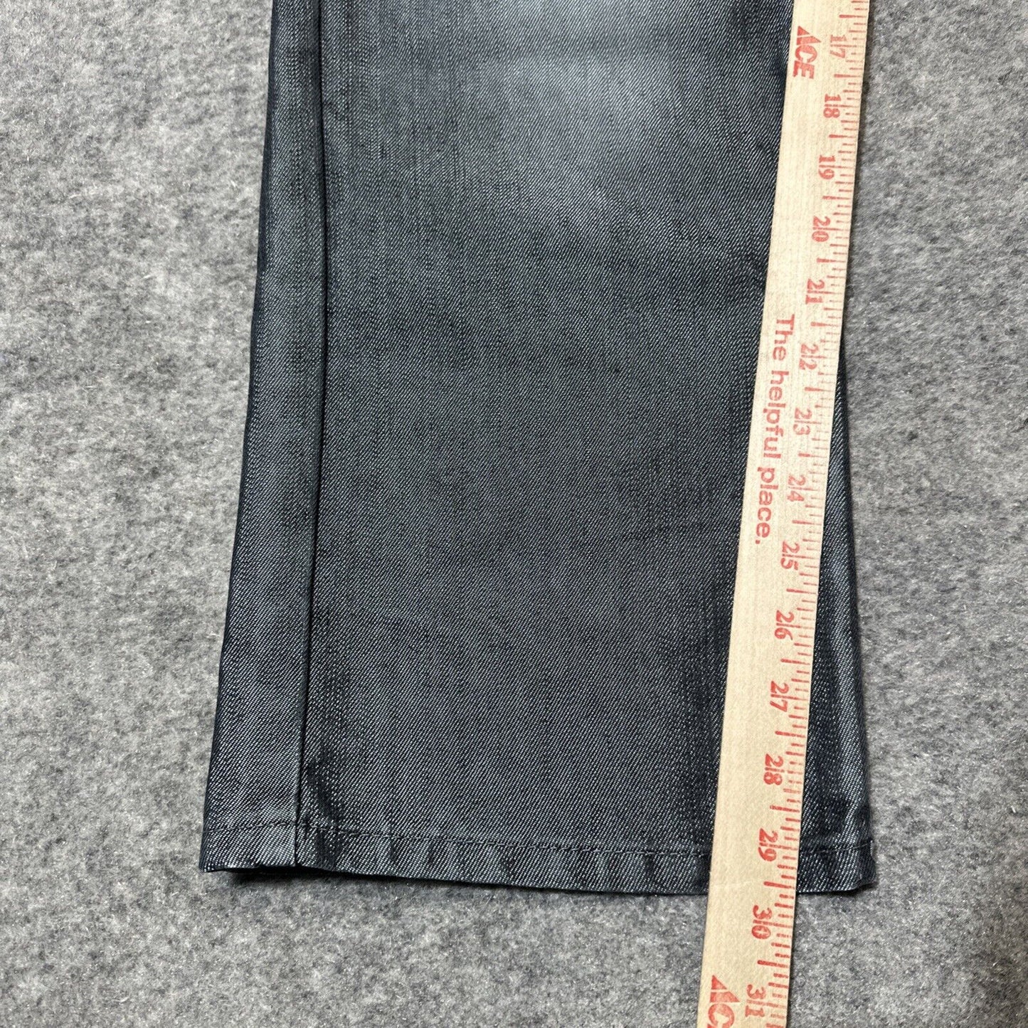 Vintage Sacred Cult Reflective Metallic Bootcut Jeans Mens Size 34x30 Silver