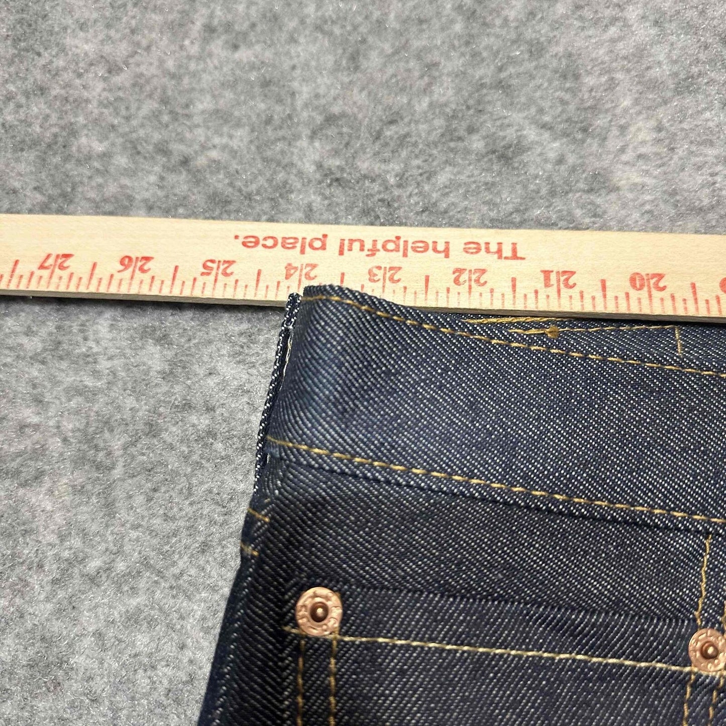 New Vintage Levis 501XX Shrink To Fit Men's Straight Jeans Size 48x32 Blue Dark