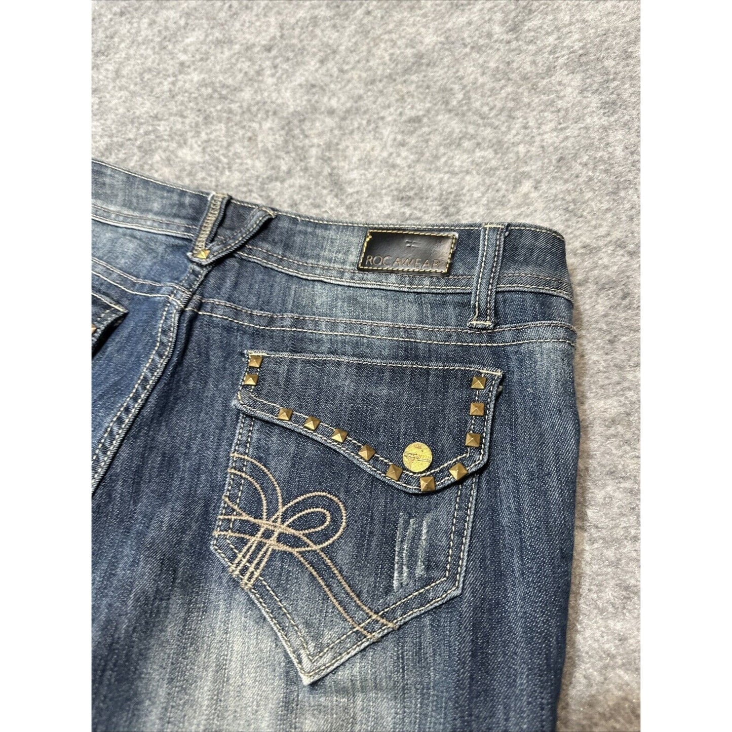 Rocawear Hannah Women's Skinny Jeans Size 7 Blue Dark Wash Denim