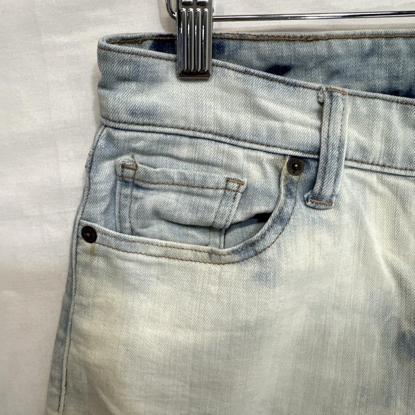Lucky Brand Jeans Womens 6/28 Ava Skinny Mid Rise Light Wash Stretch Blue Denim