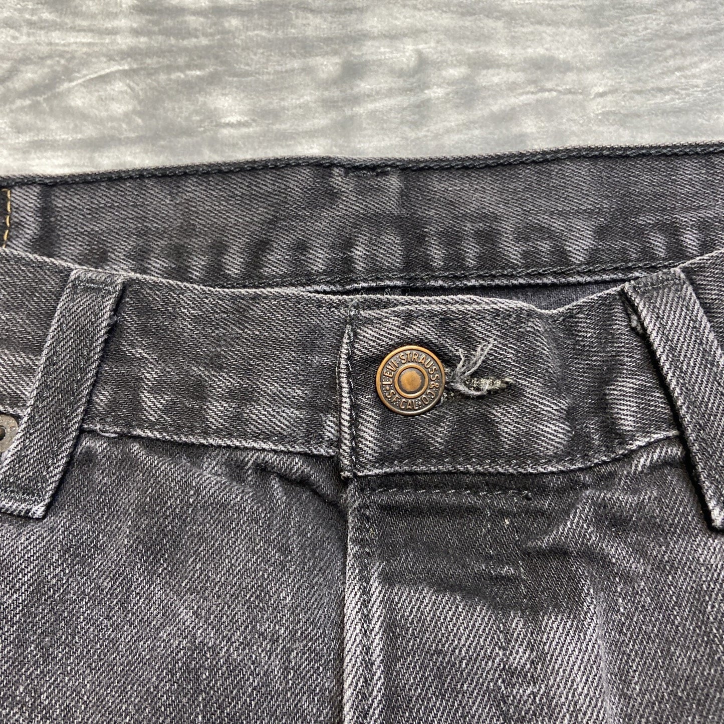 Levi’s 501 Straight Jeans Men’s Size 36x34 Black Denim