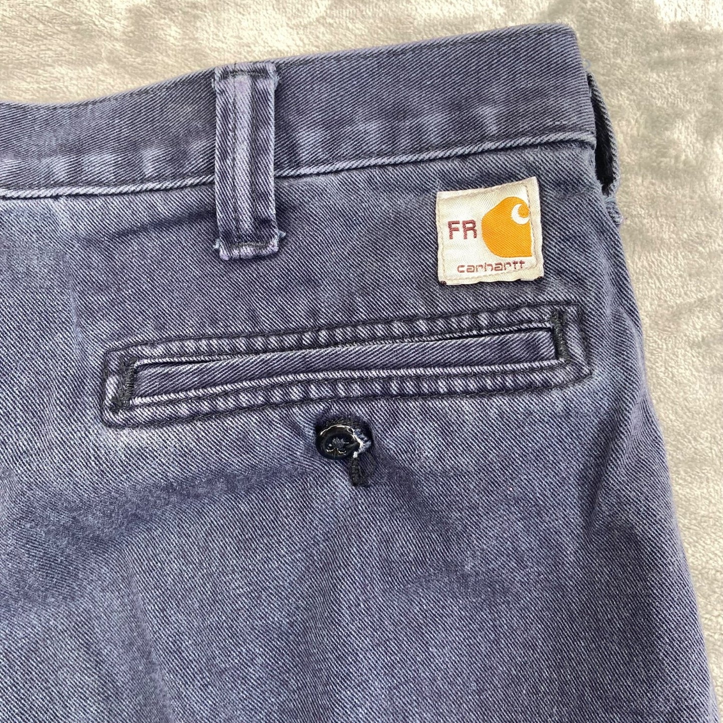 Carhartt FR Men's Straight Pants 36x28 Dark Blue Flame Resistant