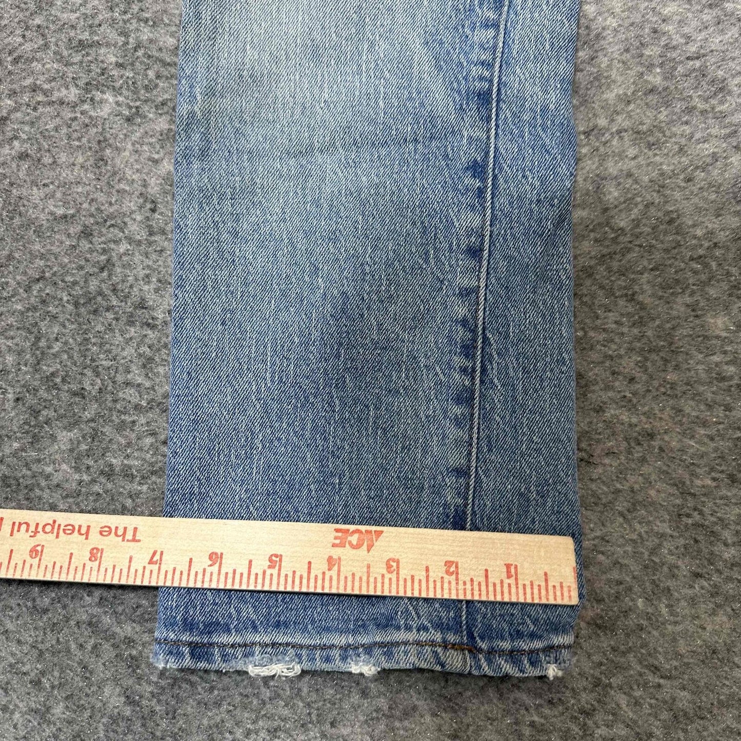 Madewell Women's Button Fly Cropped High Rise Cali Demi Boot Jeans Size 25 Blue