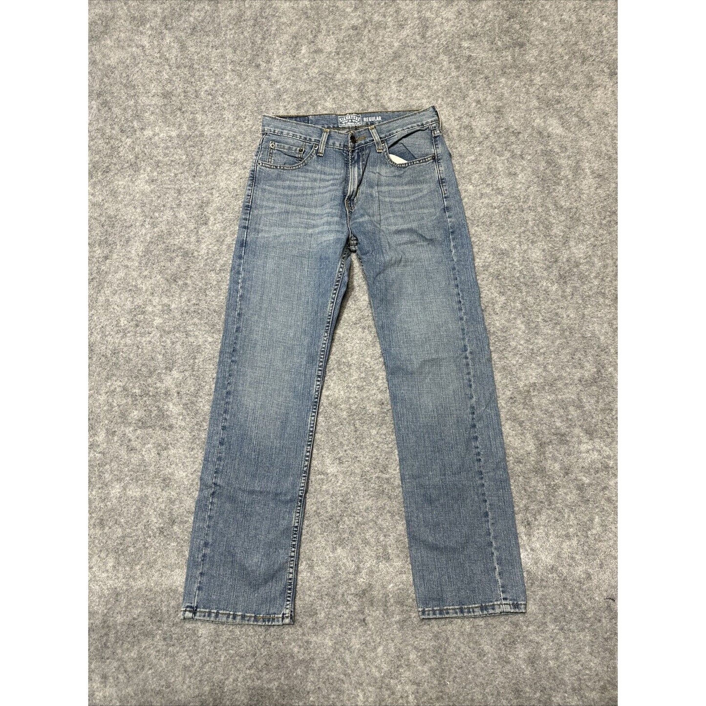 Signature Levi's Regular Men's Straight Jeans Size 30x32 Blue Light Wash Denim
