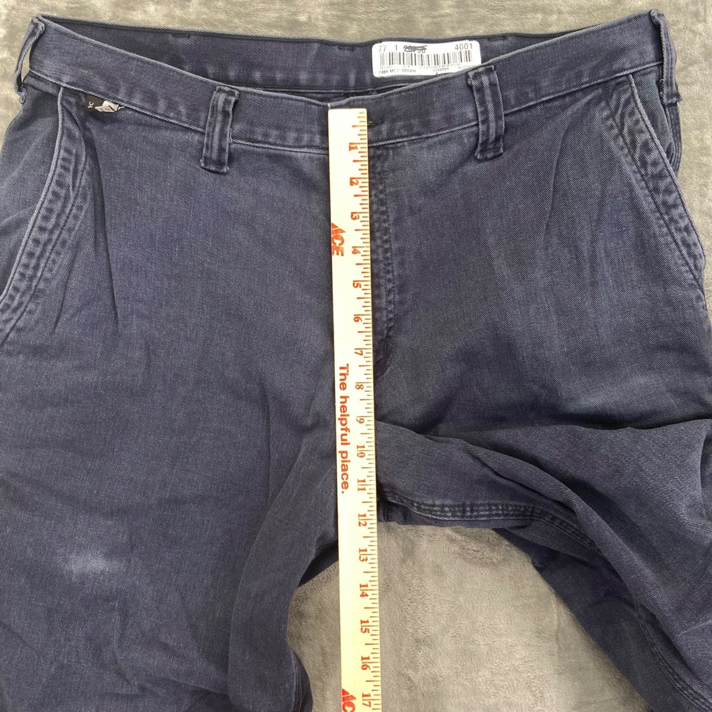 Carhartt FR Men's Straight Leg Pants 36x28 Dark Blue Flame Resistant