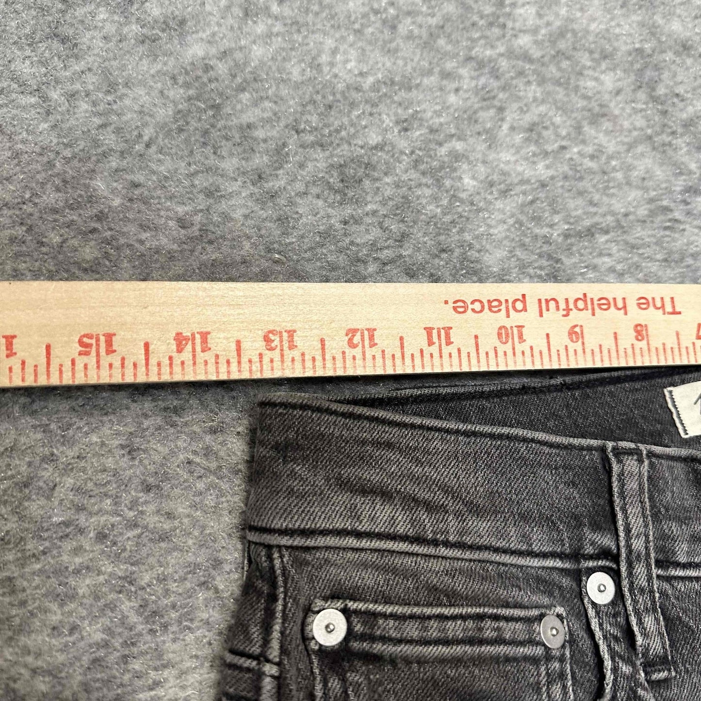 Madewell The Perfect Vintage Womens Distressed Jeans Size 24 Black Dark Denim