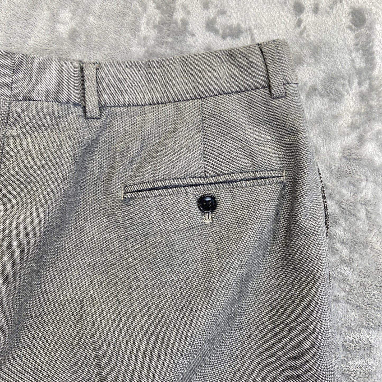Tommy Hilfiger Worsted Wool Formal Pants Dress Pants Men's Size 38x30 Gray
