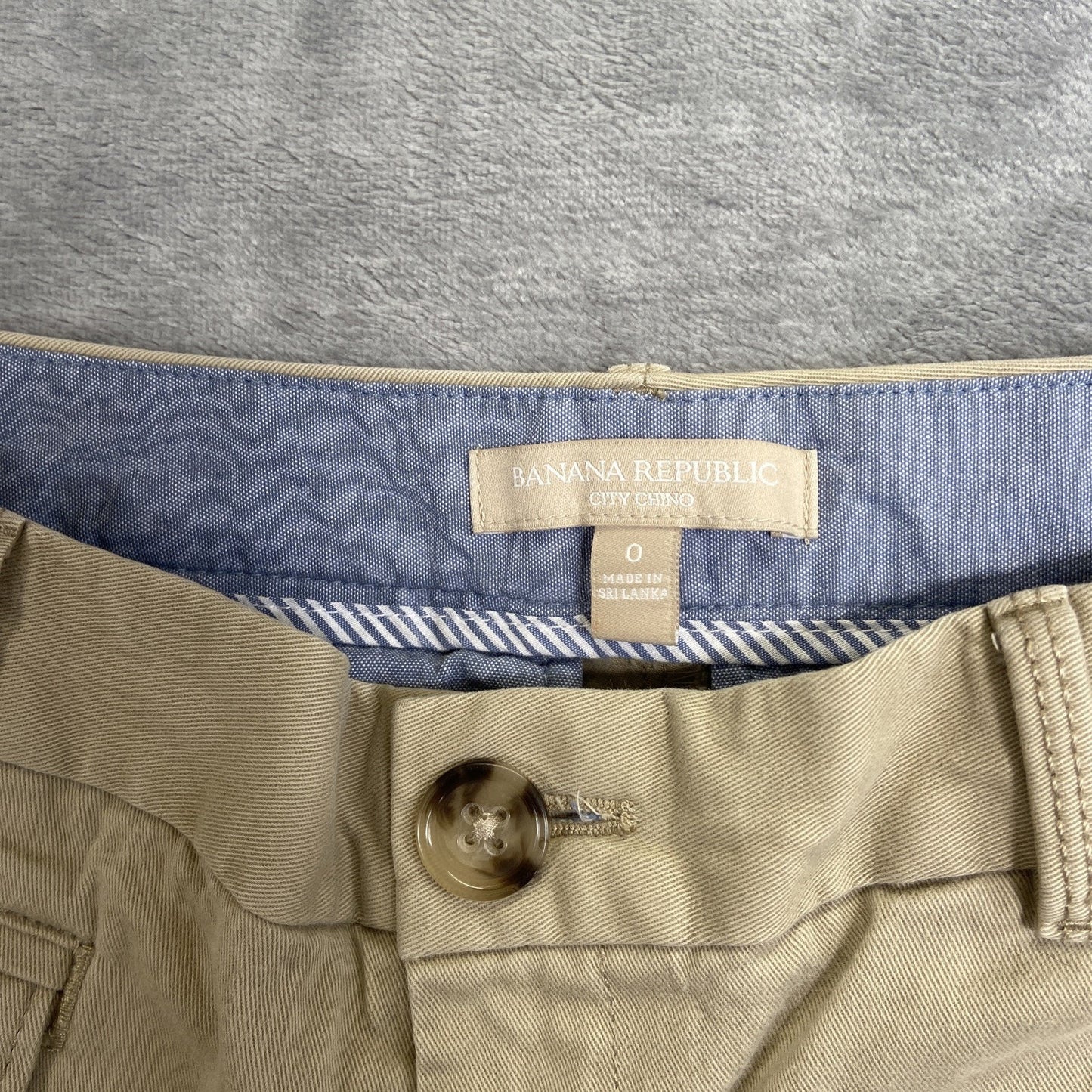 Banana Republic City Chino Shorts Women's 0 Beige Khaki