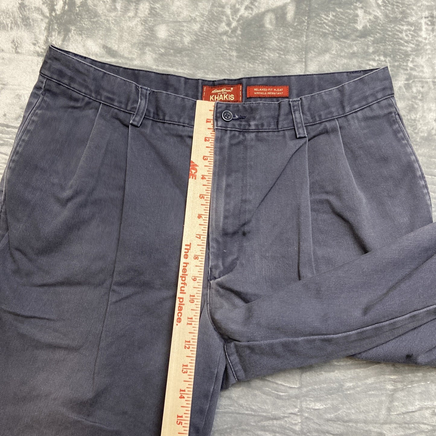 Eddie Bauer Vintage Pleated Jeans Men's Size 36x32 Faded Black Denim