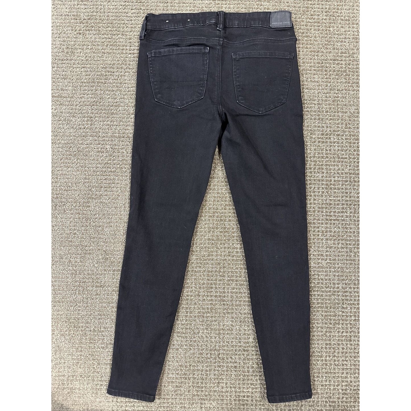 American Eagle Jeans Women's Size 4R Mid Rise Next Level Stretch Black Jeans