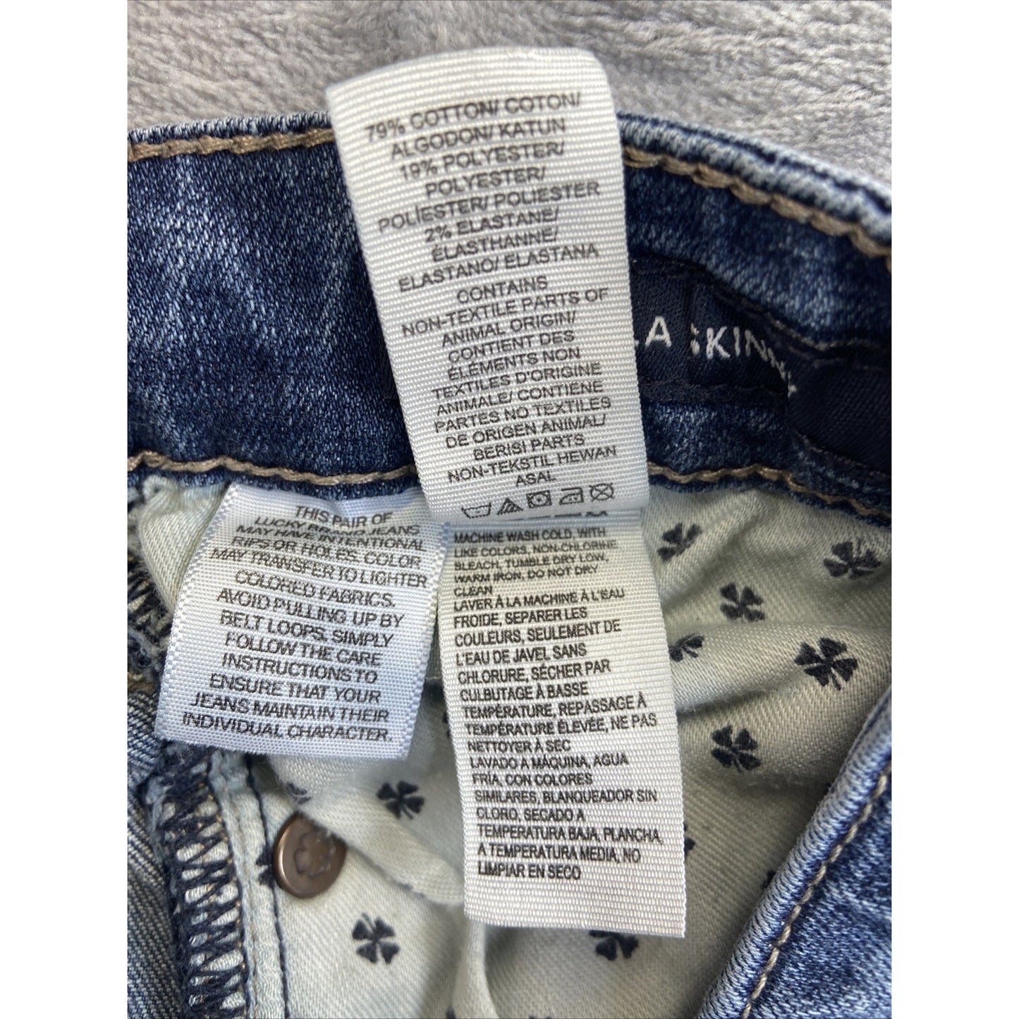 Lucky Brand Stella Skinny Jeans Women's Size 26 Blue Denim