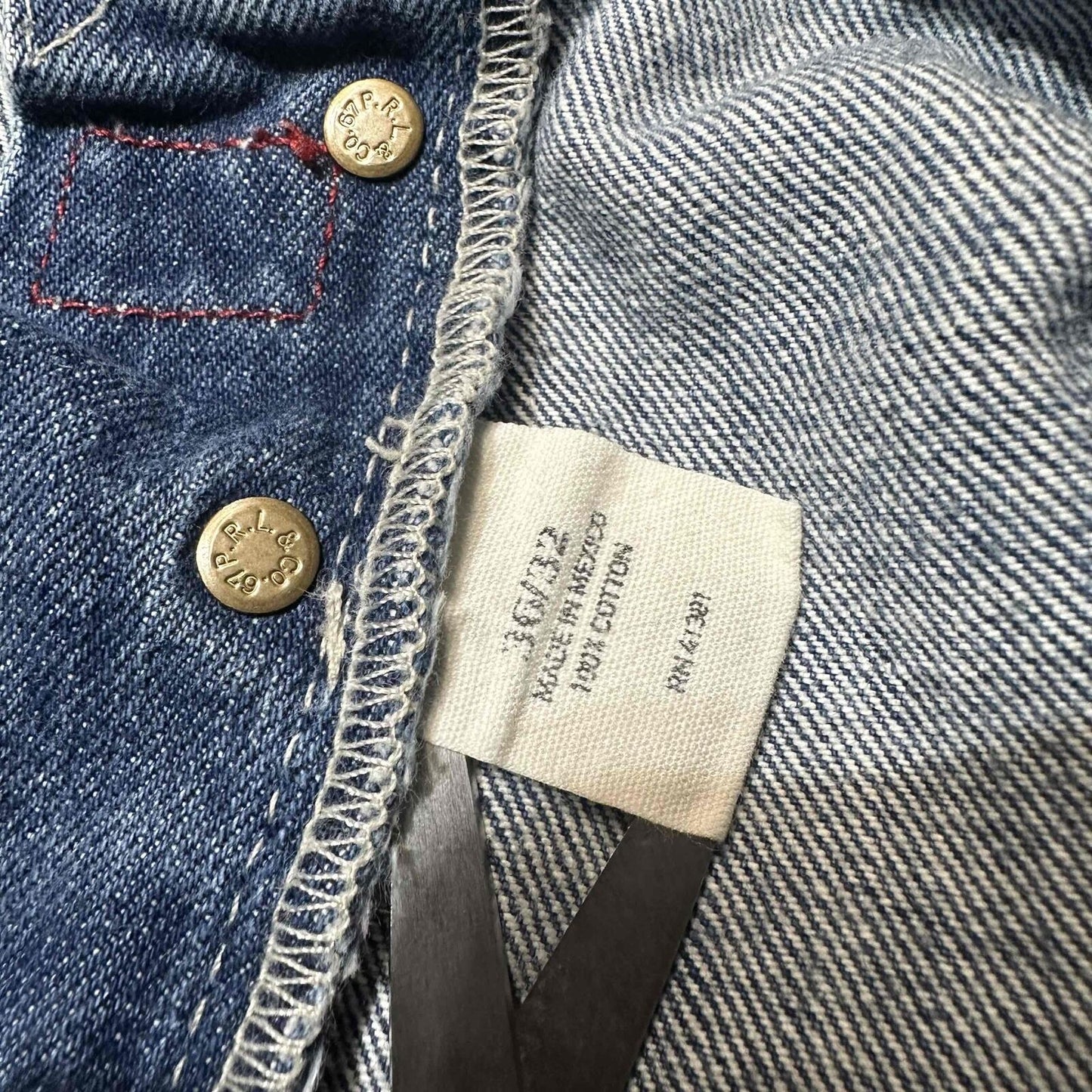 Polo Ralph Lauren Men's Distressed Straight Jeans Size 36x32 Blue Light Wash Denim