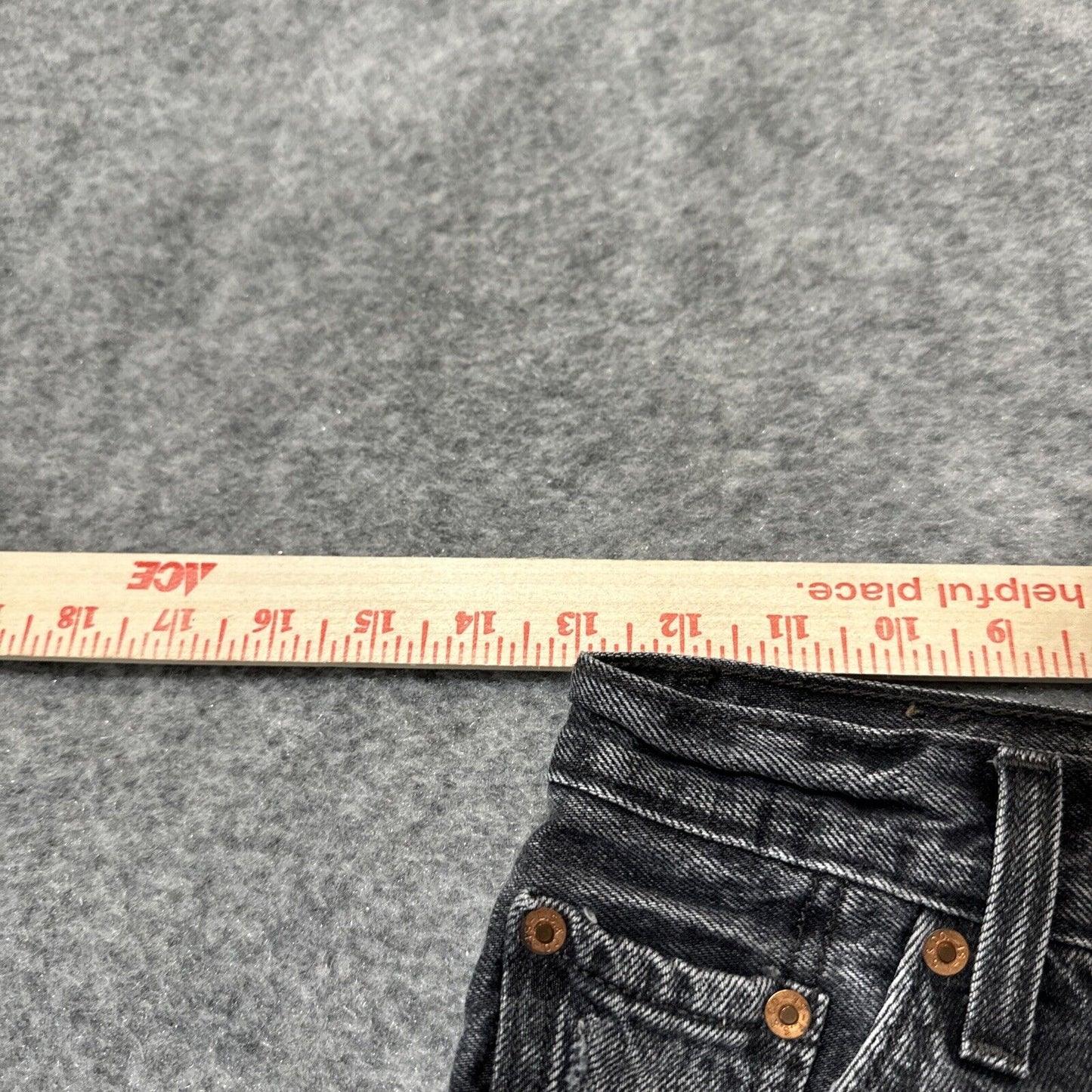 Levi's 501 XX Women's Cut-Off Jean Shorts Size W24 Black Dark Wash Denim