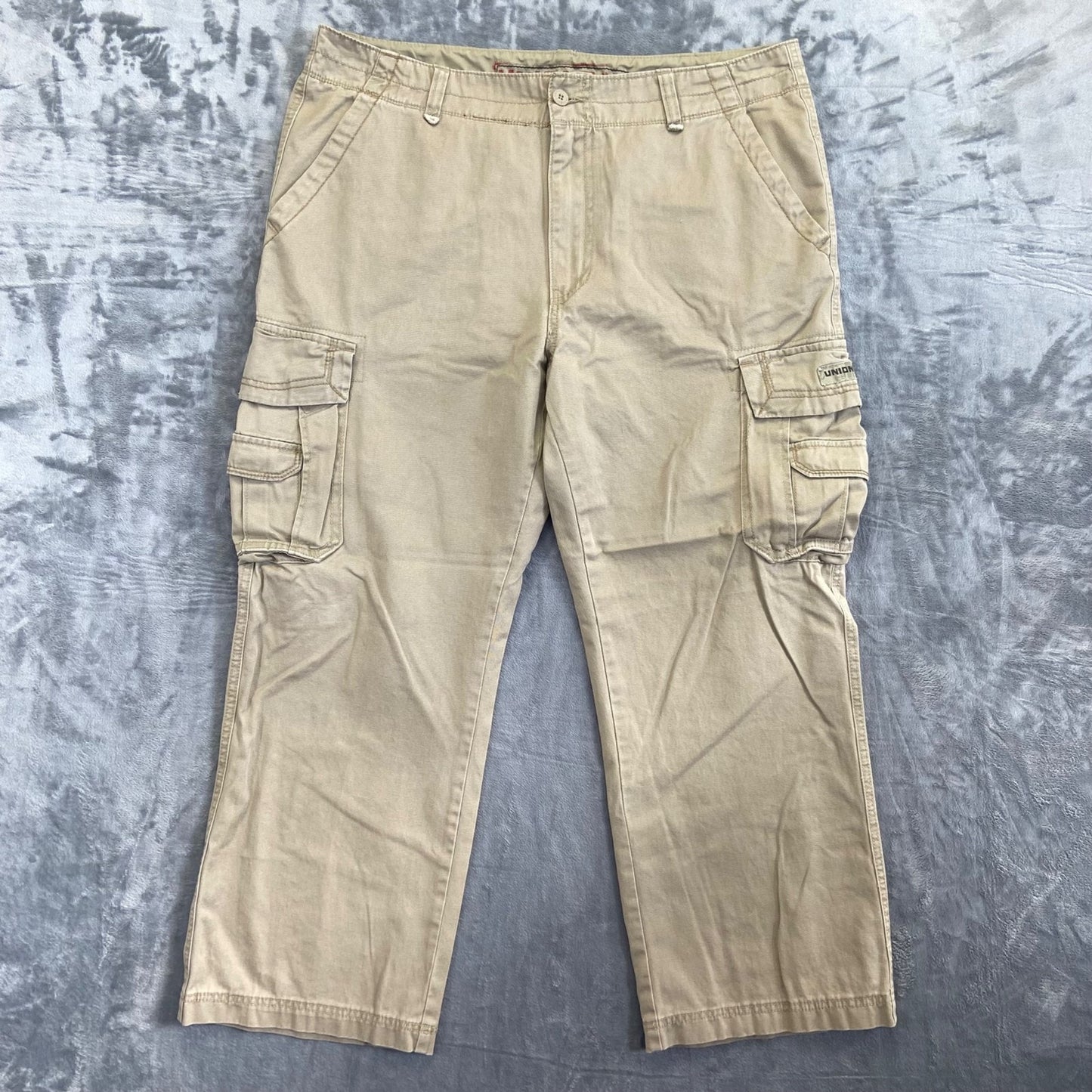Unionbay Men's Cargo Pants Straight 40x30 Khaki