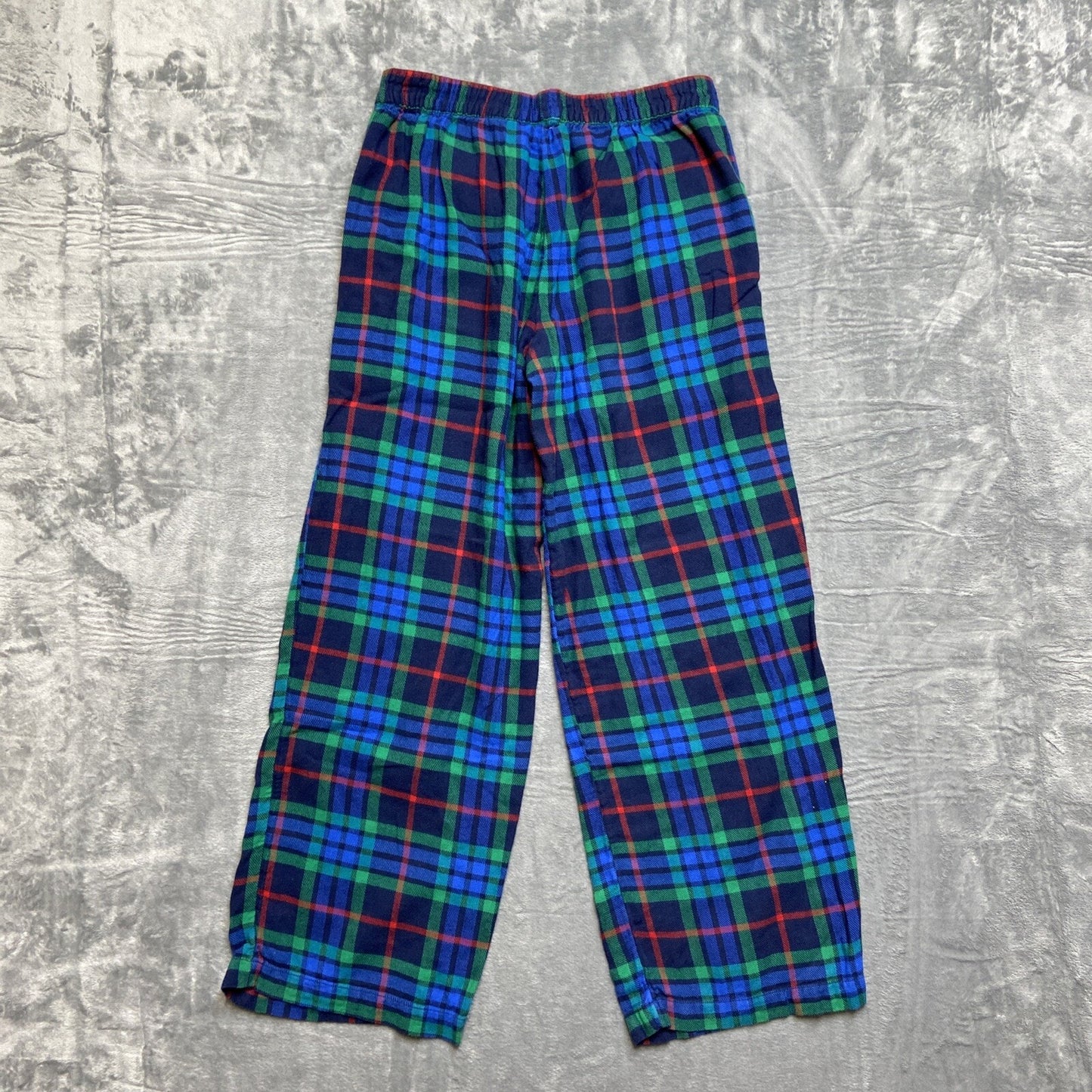 Aerie Checked Out Wide Leg Pajama Pants Women’s Size S Reg Plaid Green Blue Red