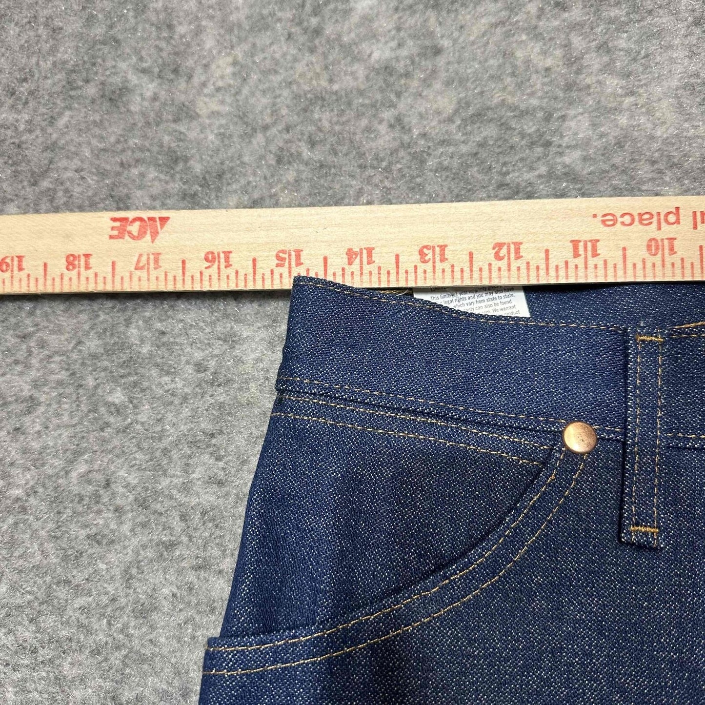 New Wrangler Cowboy Cut Men's Original Fit Jeans Size 30x36 Blue Dark Denim