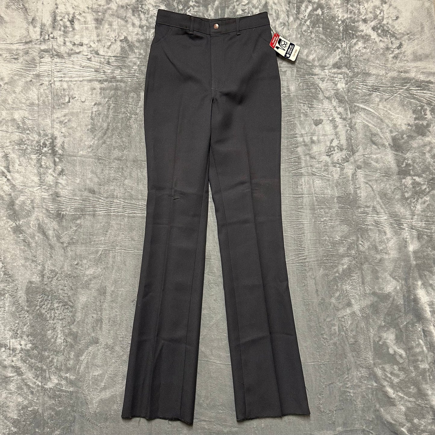 New Vintage Dickson Jenkins Western Flared Pants Womens Sz 29 Dark Gray Unhemmed