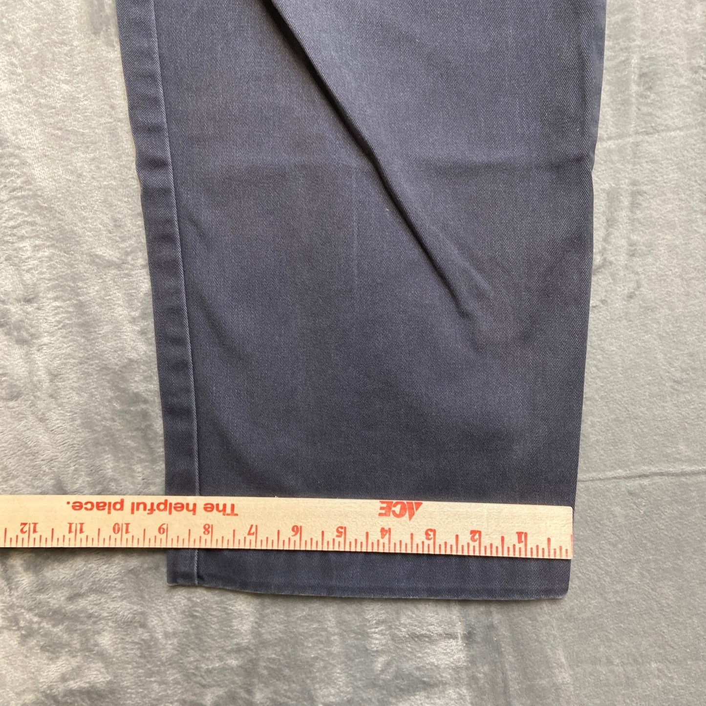Vintage Eddie Bauer Men's Relaxed Fit Pleat Khakis Pants 36x32 Blue Pants