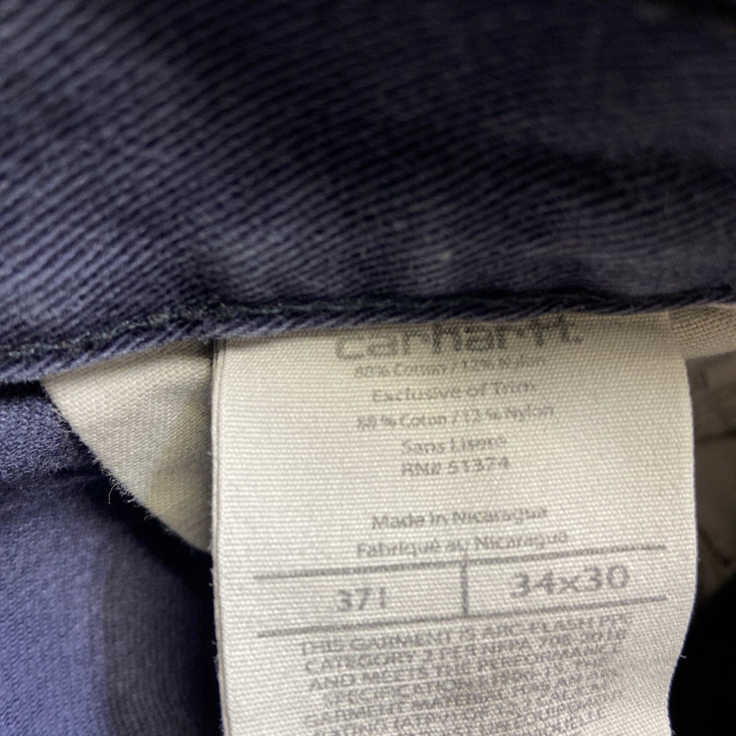 Lot of 3 Carhartt FR Chino Pants Men's Size 34x30 Gray Pants Grade A/B Wholesale