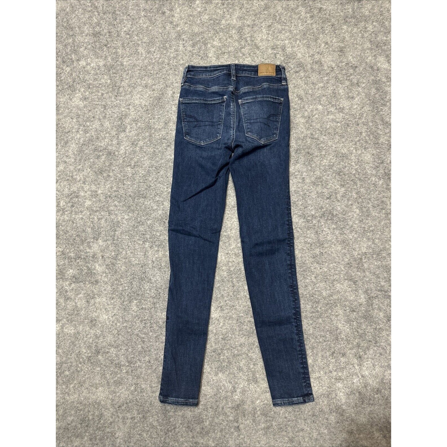 American Eagle Next Level Stretch Women's Hi Rise Jegging Size 00 Blue Dark