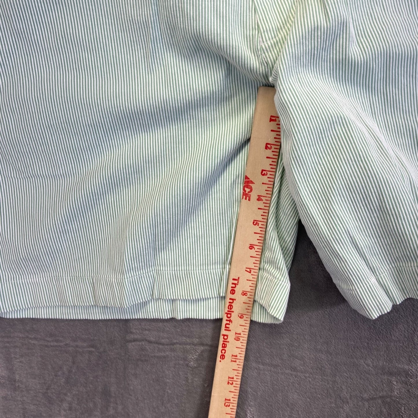Southern Tide Men's Striped Shorts Size 42 Green