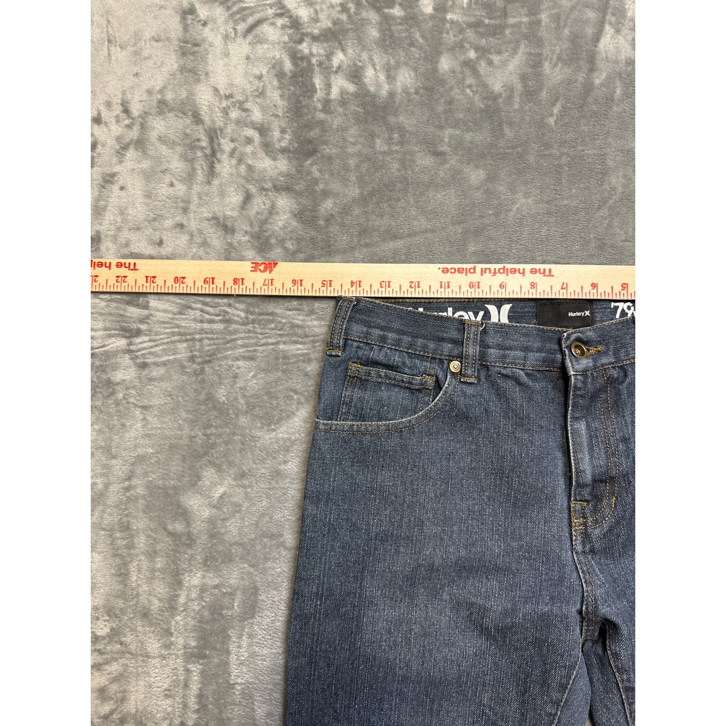 Hurley '79 Skinny Jeans Boys Size 18 Blue Denim