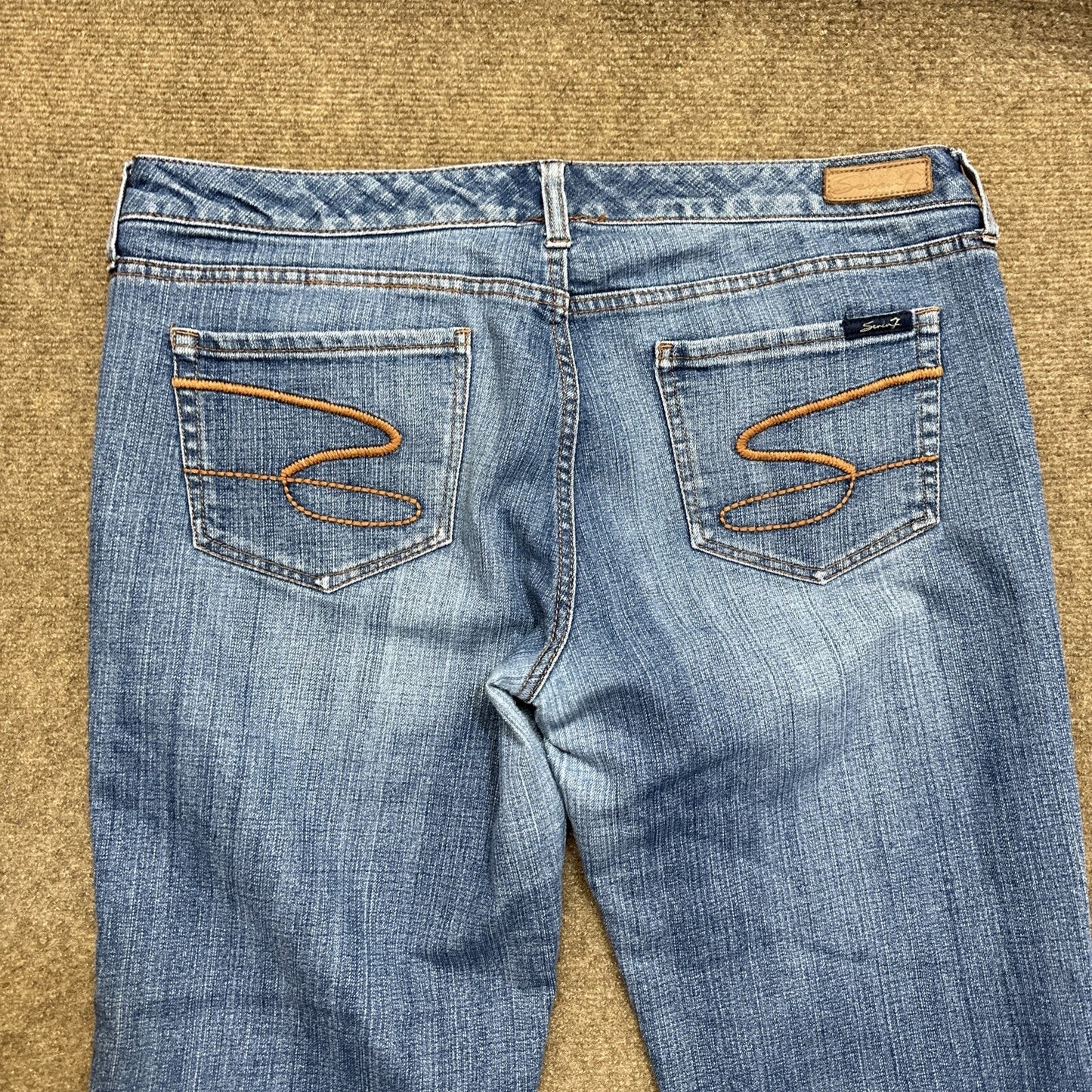 Seven 7 Flared Jeans Women's Size 32 Blue Medium Wash Denim