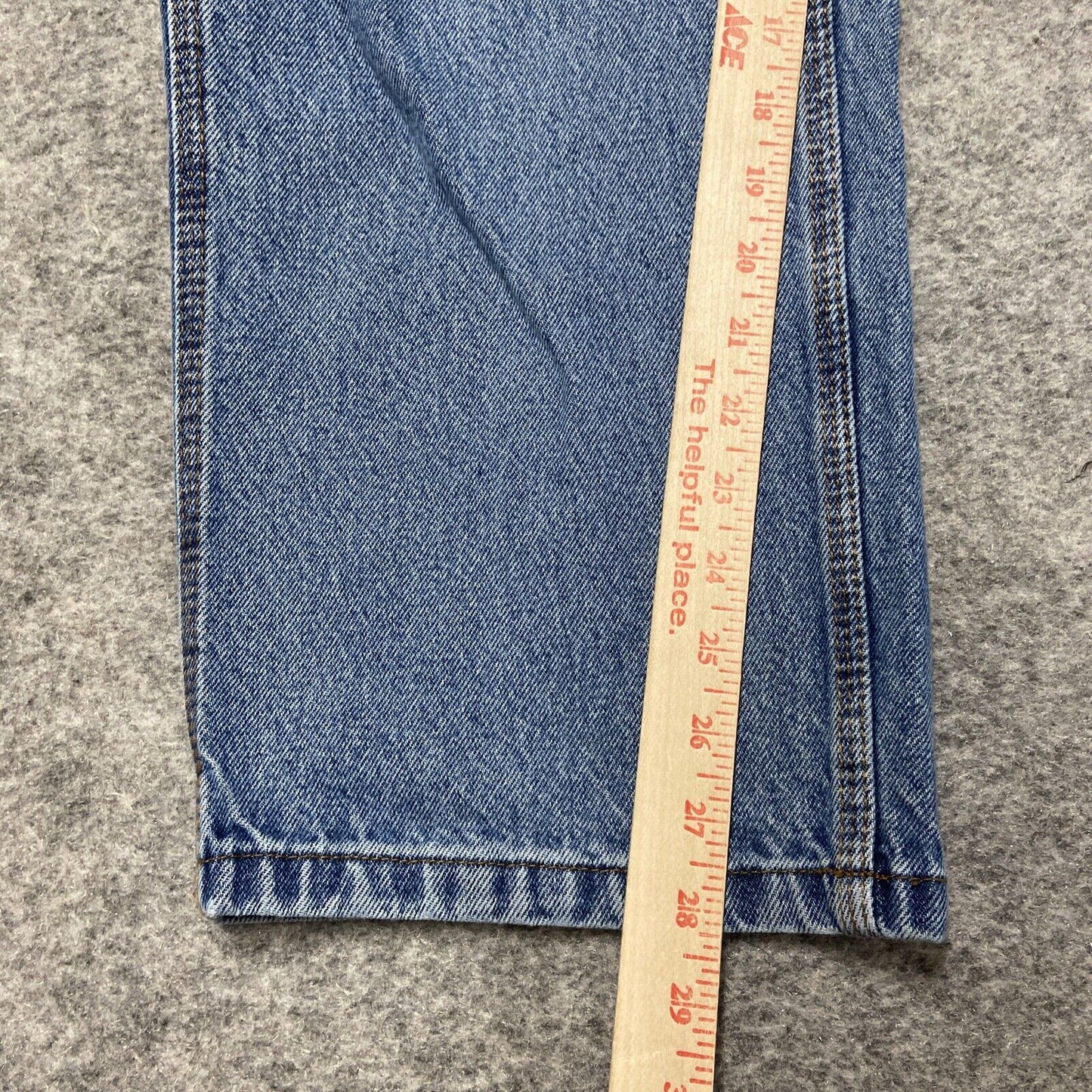 FIVEBROTHER Carpenter Straight Leg Jeans Men's 38x30 Blue Denim *Ripped Pocket*